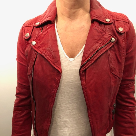 Leather Biker Jacket - Picture 1 of 7